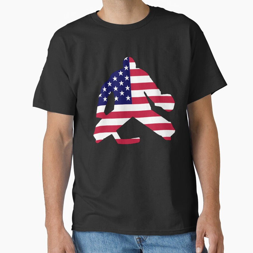 American Flag Goalie Classic T-Shirt