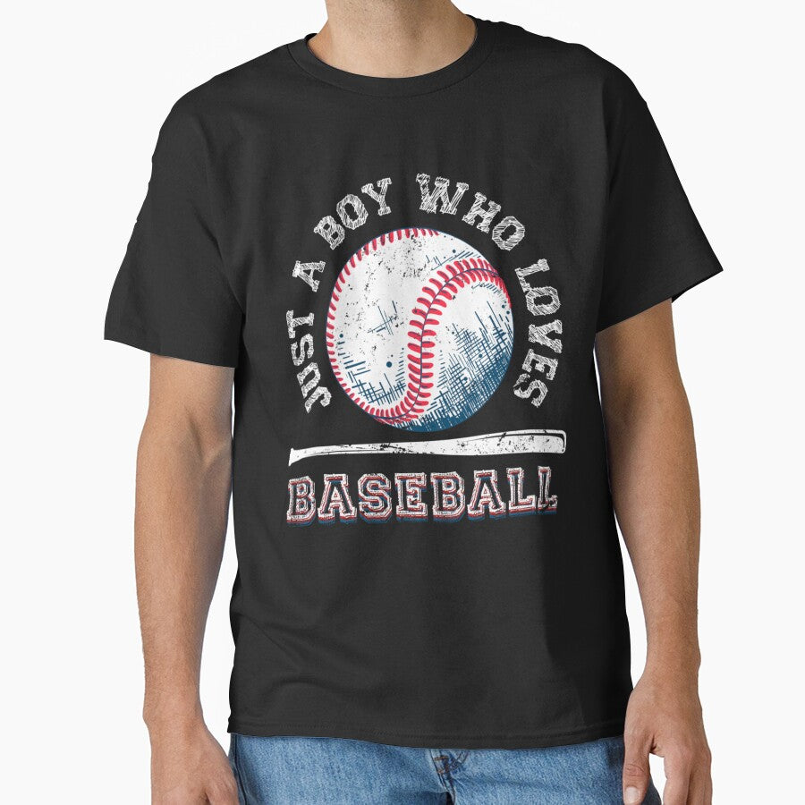 American Sport Fan Baseball Lover Boys Batter Baseball Classic T-Shirt