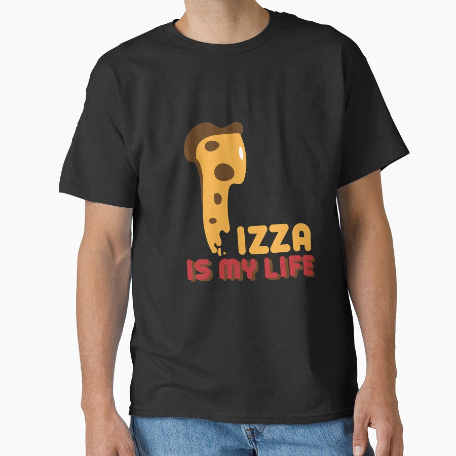 Pizza is my life & valentine pizza Classic T-Shirt