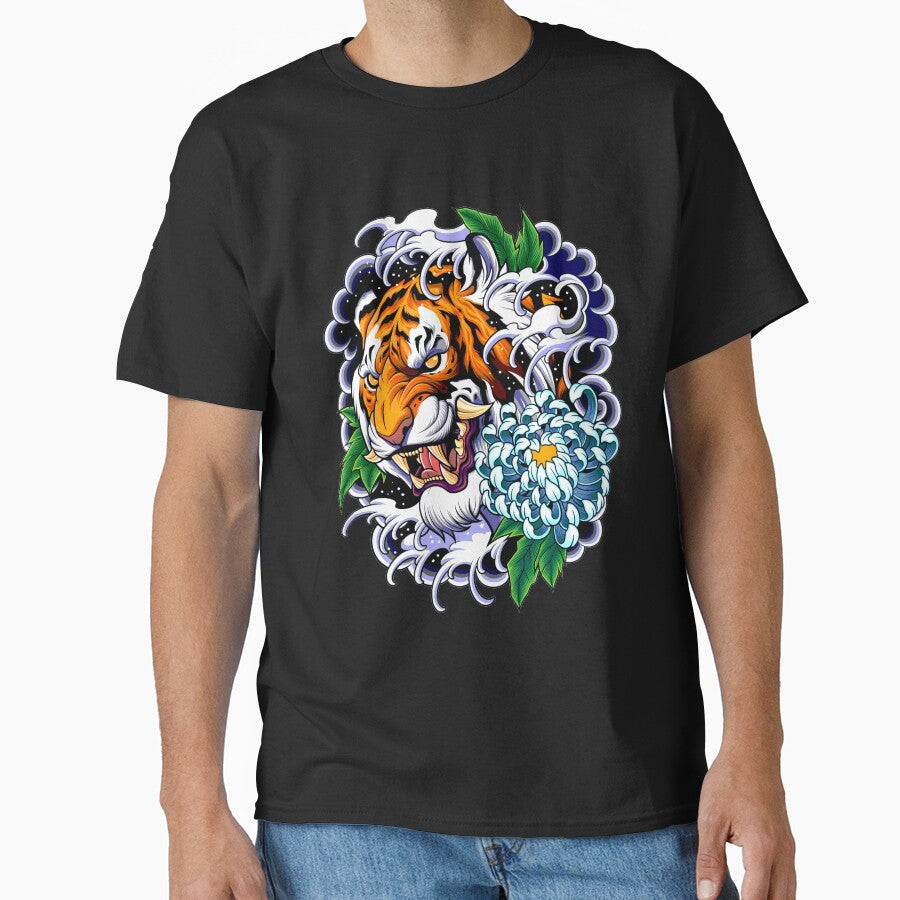 Japanese Tiger Tattoo Art Classic T Shirt