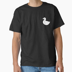 Duck Silhouette Simple Minimalist Bird Icon Classic T Shirt