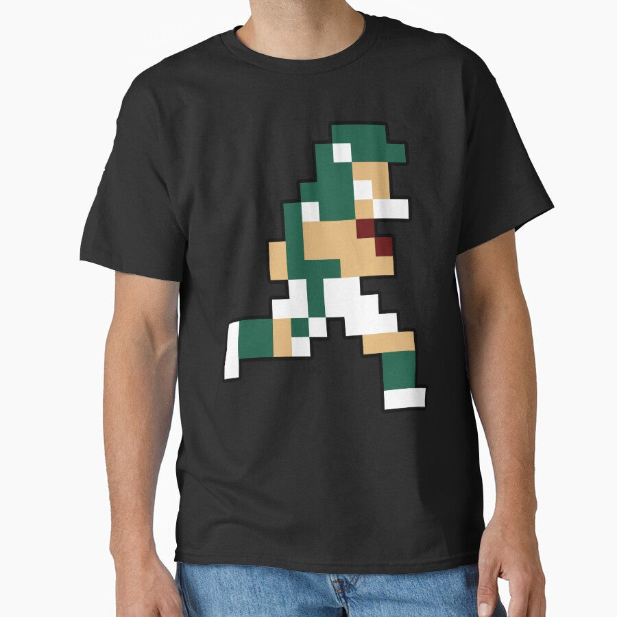 8 Bit New York Retro Pixel Football Player Classic T Shirt