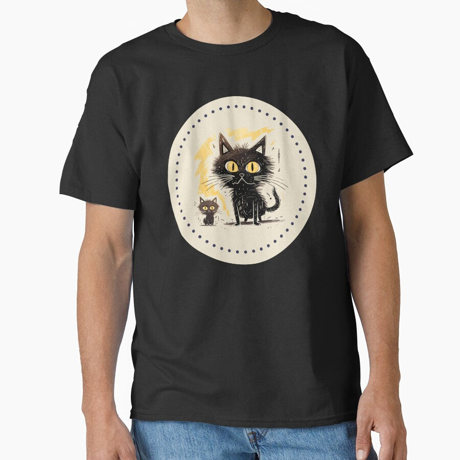 Cute Black Cats Classic T-Shirt