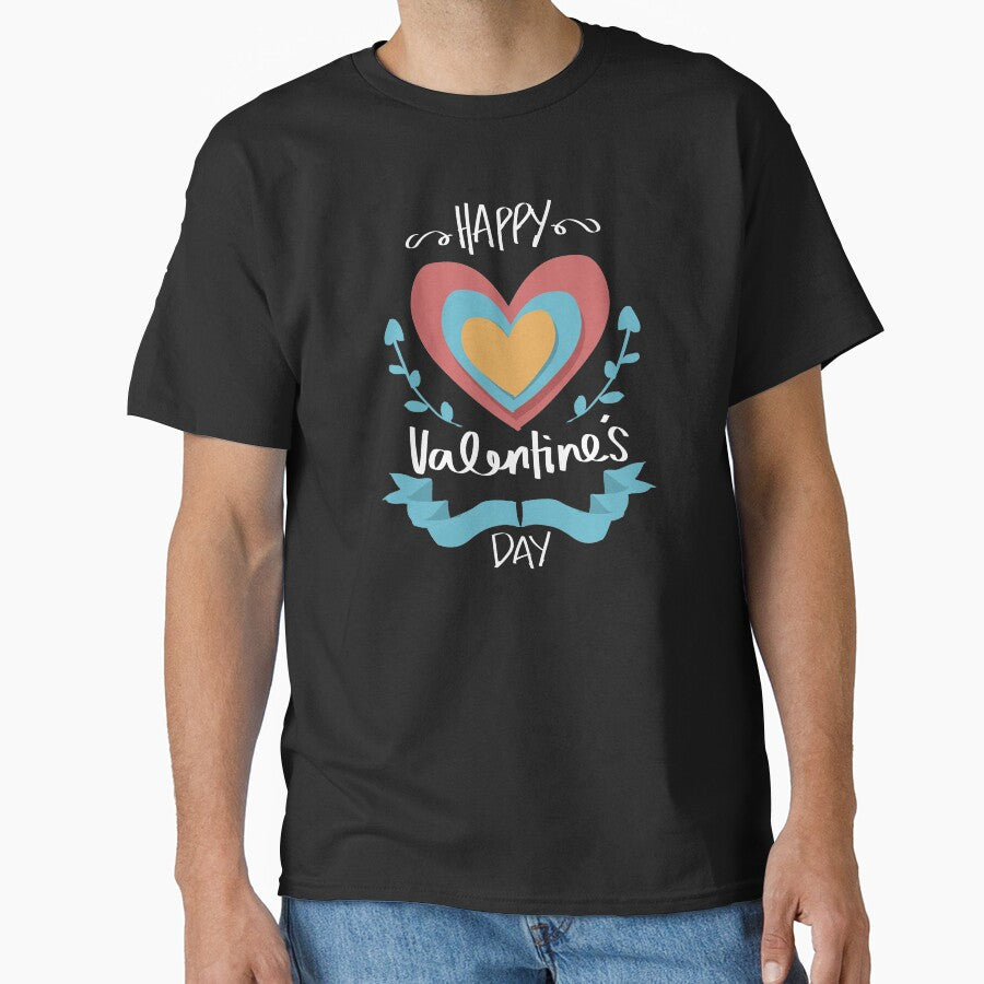 Valentines Day Matching Couple Lovers Tee Classic T Shirt