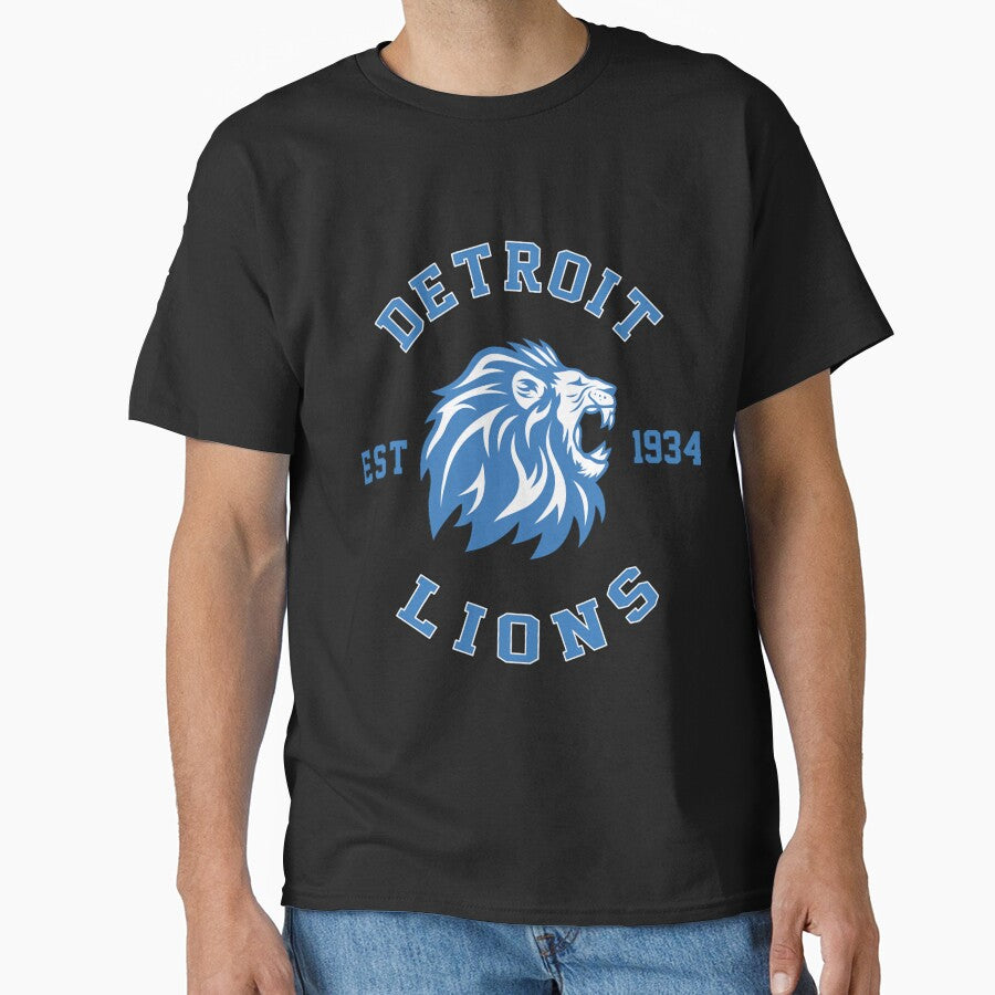 Art - Detroit Lions Classic T-Shirt