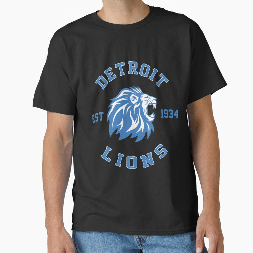 Art - Detroit Lions Classic T-Shirt