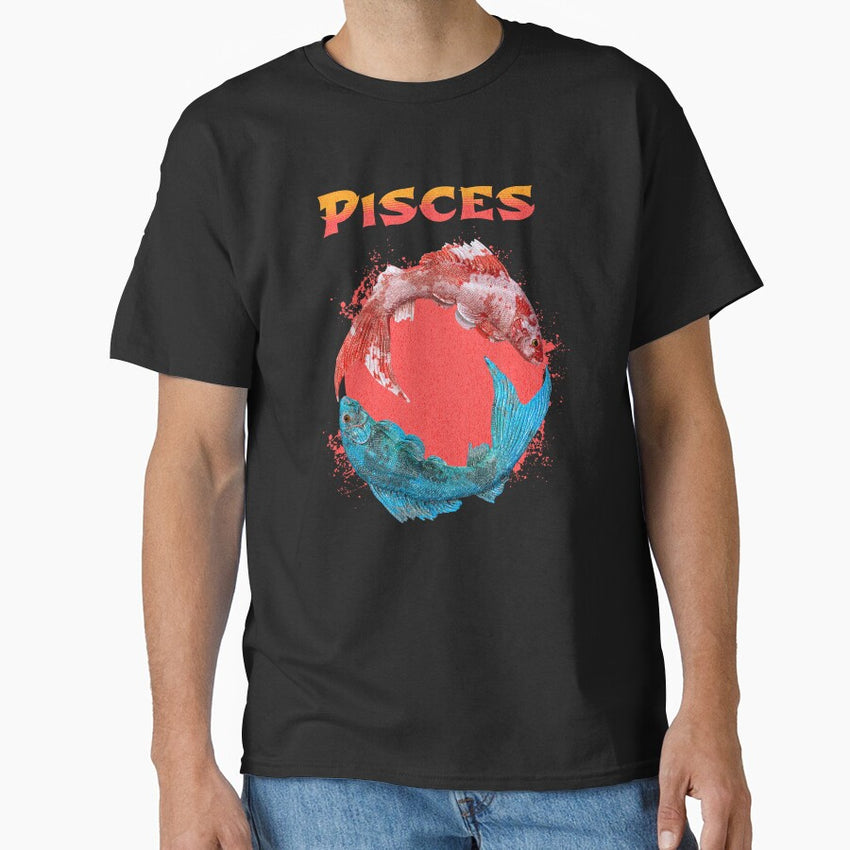 Pisces Fish Zodiac Horoscope Water Astrology Sign Classic T-Shirt