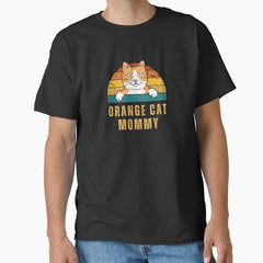 Orange Cat Mommy - Gift for Cat Mom Classic T-Shirt