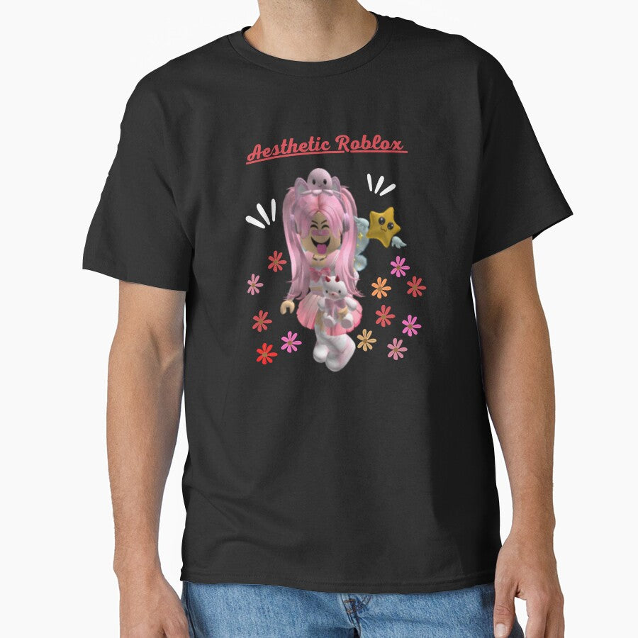 Aesthetic Roblox Girl Classic T Shirt