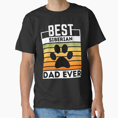 Siberian Cat Dad Lovers , Fathers Day Gift For Siberian Lovers Classic T-Shirt
