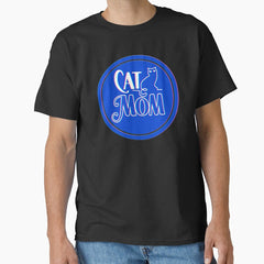 Blue Cat Mom Classic T-Shirt