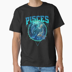 Blue Pisces Zodiac Classic T-Shirt
