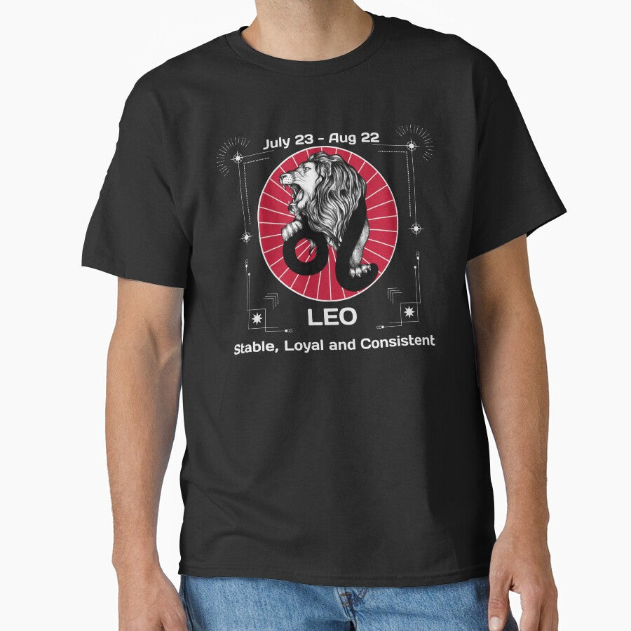 Leo Zodiac Sign T-shirt Classic T-Shirt