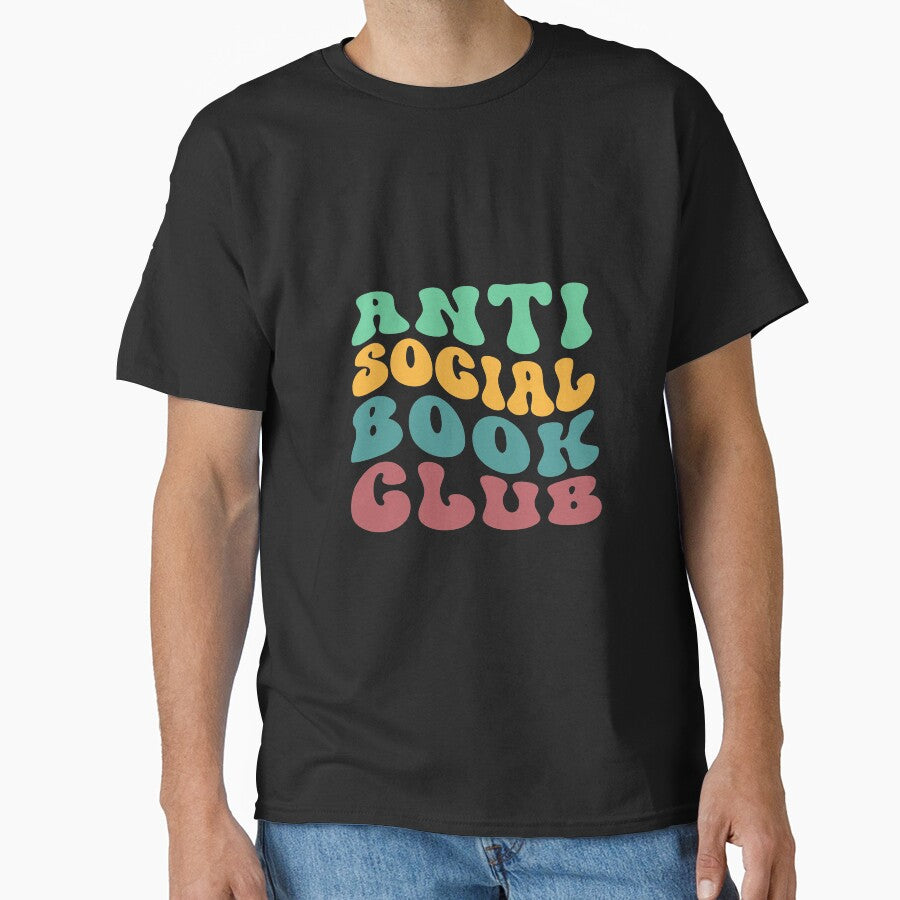 Anti Social Book Club Retro Classic T Shirt