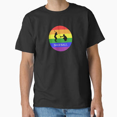 Baseball - Gay Pride Classic T-Shirt