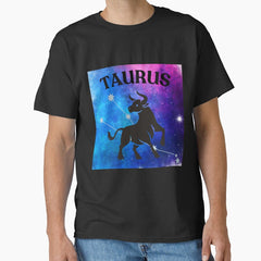 Zodiac Sign - Taurus Line Art Illustration Classic T-Shirt