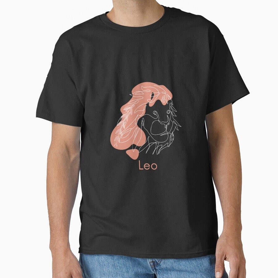 Leo Art, A Beautiful Gift For People Born Under The Leo Zodiac Sign Classic T-Shirt
