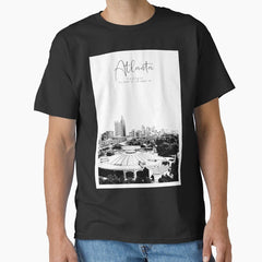 Atlanta Georgia United States Bnw Cityscape Classic T Shirt