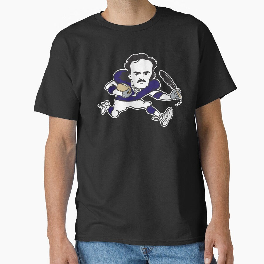 Baltimore Ravens Edgar Allan Poe NFL Classic T-Shirt