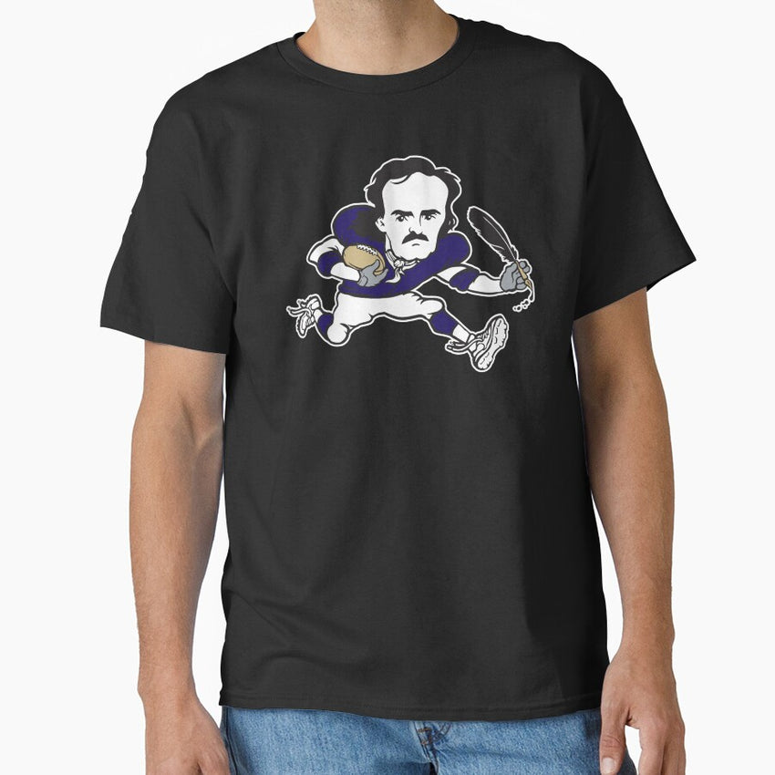Baltimore Ravens Edgar Allan Poe NFL Classic T-Shirt