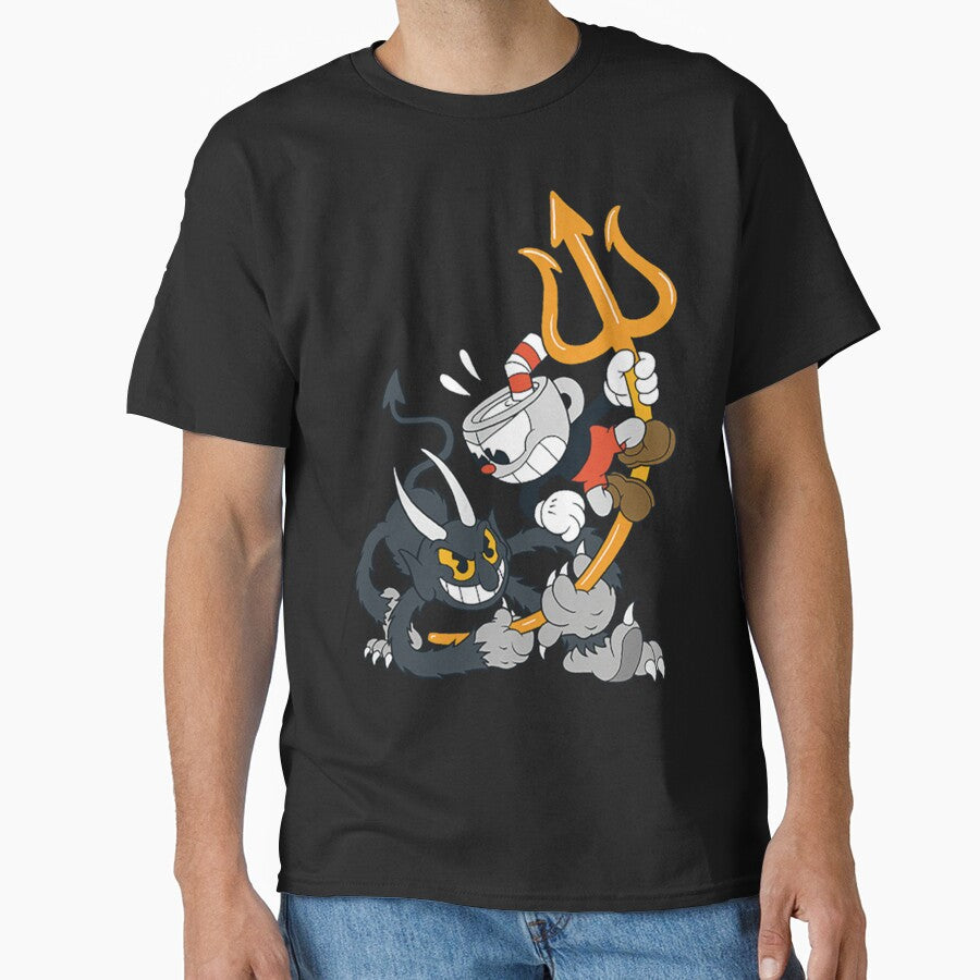 Cuphead _amp_ Devil Classic T-Shirt