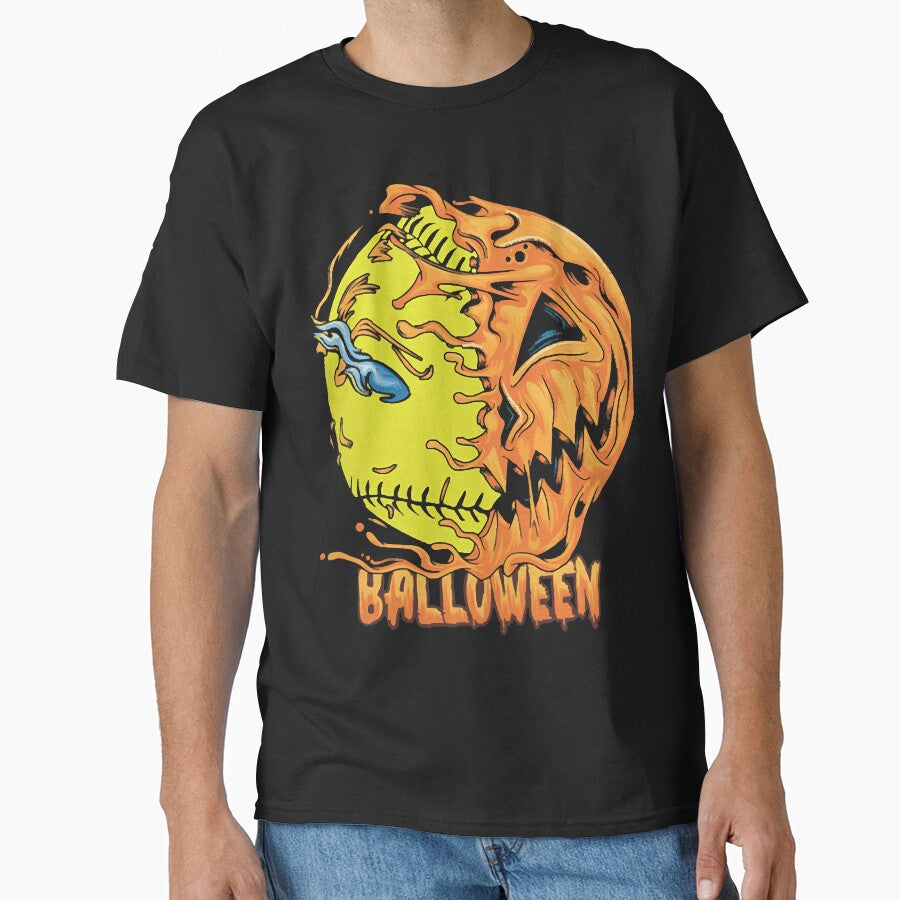 Balloween Baseball Halloween Classic T-Shirt