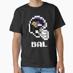 Baltimore Ravens (Tecmo Super Bowl Football Helmet) Classic T-Shirt