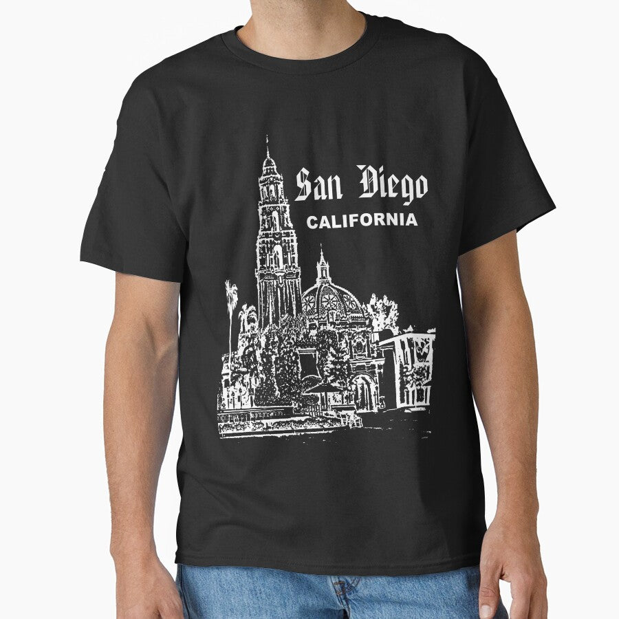 San Diego, California - Iconic Park & Landmarks (W) Classic T-Shirt