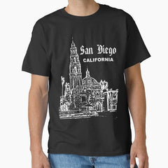 San Diego, California - Iconic Park & Landmarks (W) Classic T-Shirt