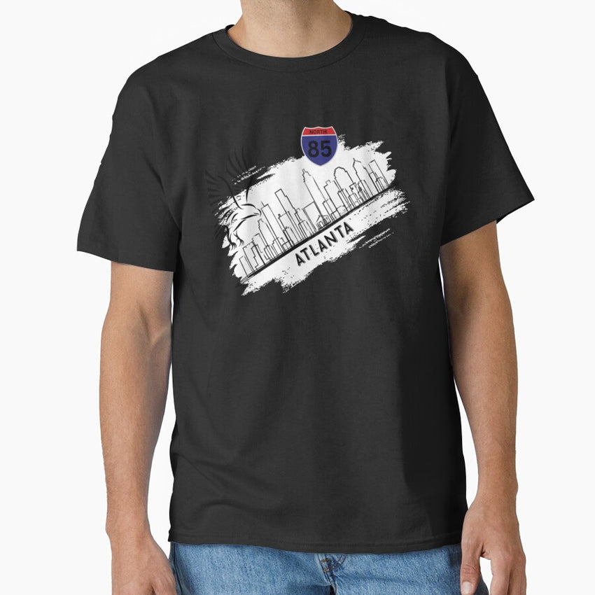 Atlanta Abstract Cityscape Classic T-Shirt