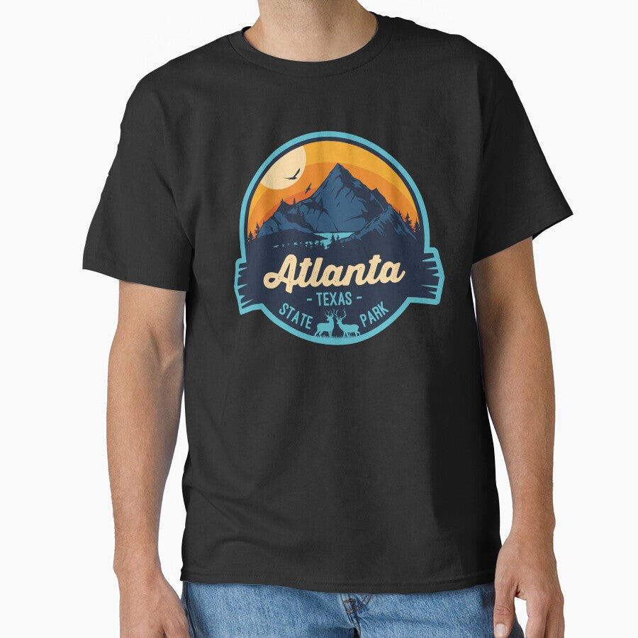 Atlanta State Park Texas Vacation Tx Souvenir Badge Classic T Shirt