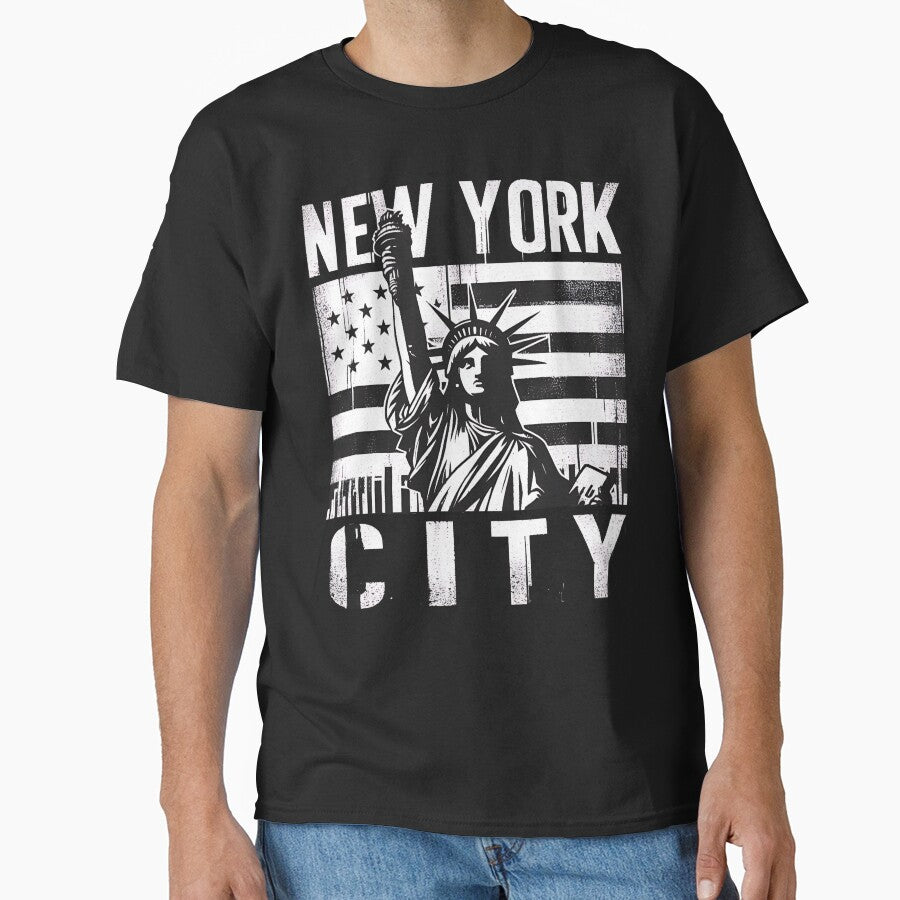 American Spirit Statue Of Liberty Nyc Pride Design Classic T Shirt