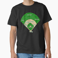Abbott and Costello - Who's On First? (black background) Classic T-Shirt