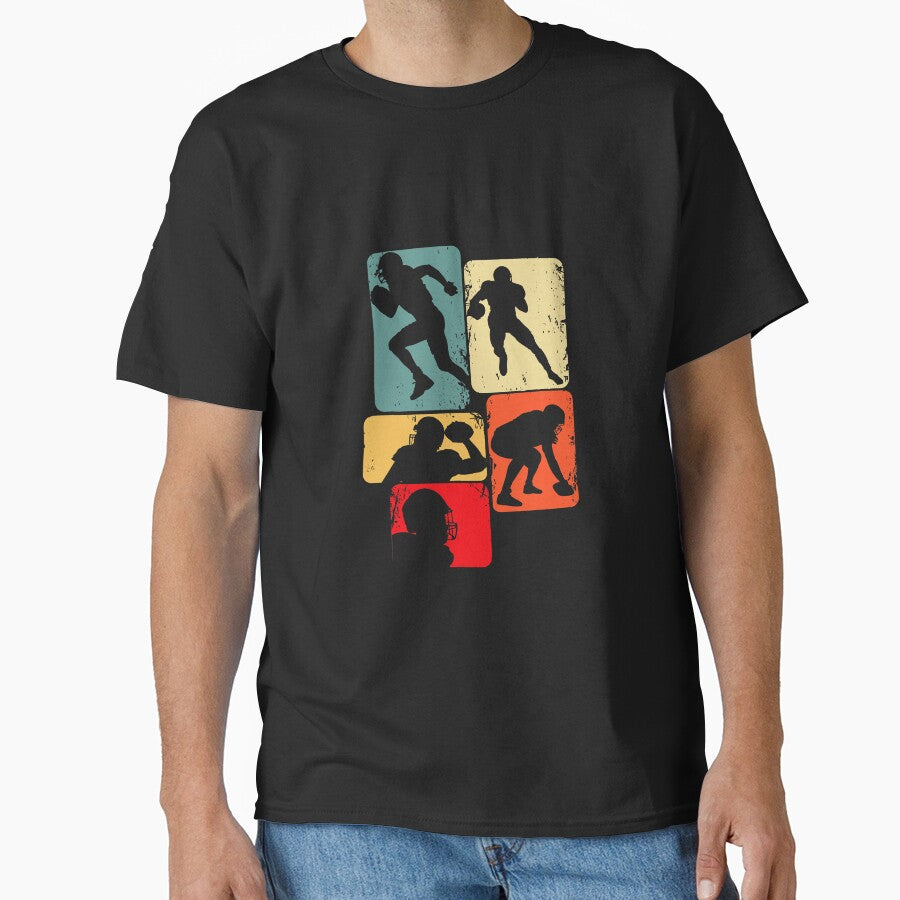 Football American Football Kids Boys Mens Classic T-Shirt
