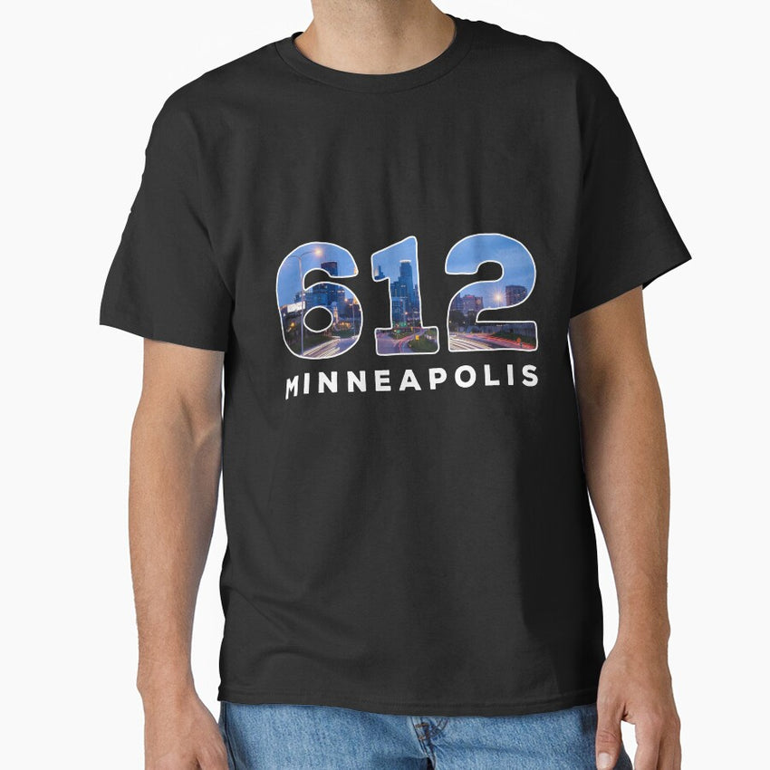612 Minneapolis St Paul Skyline Design Classic T Shirt