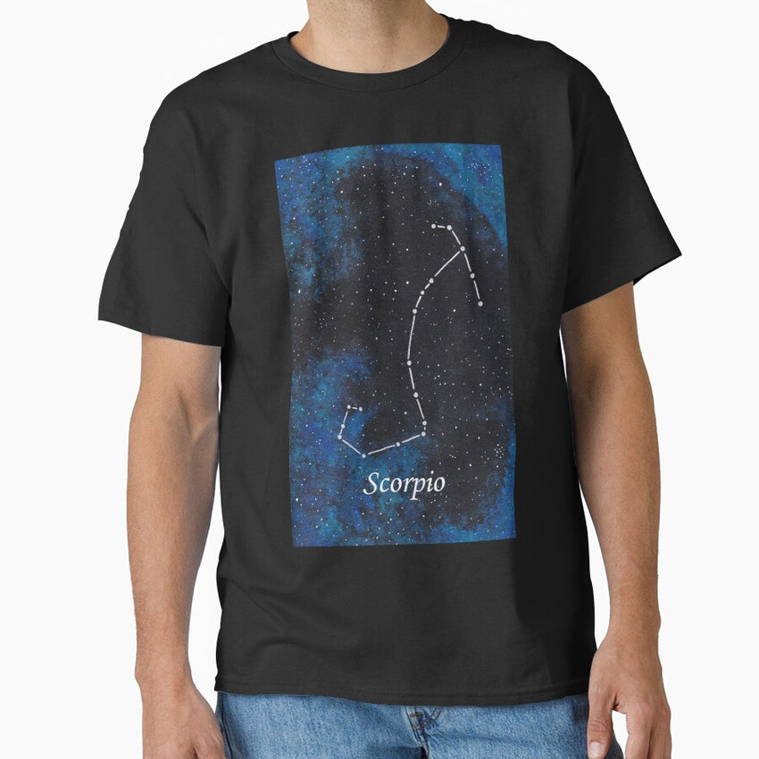 Scorpio Zodiac Sign Space Painting Classic T-Shirt
