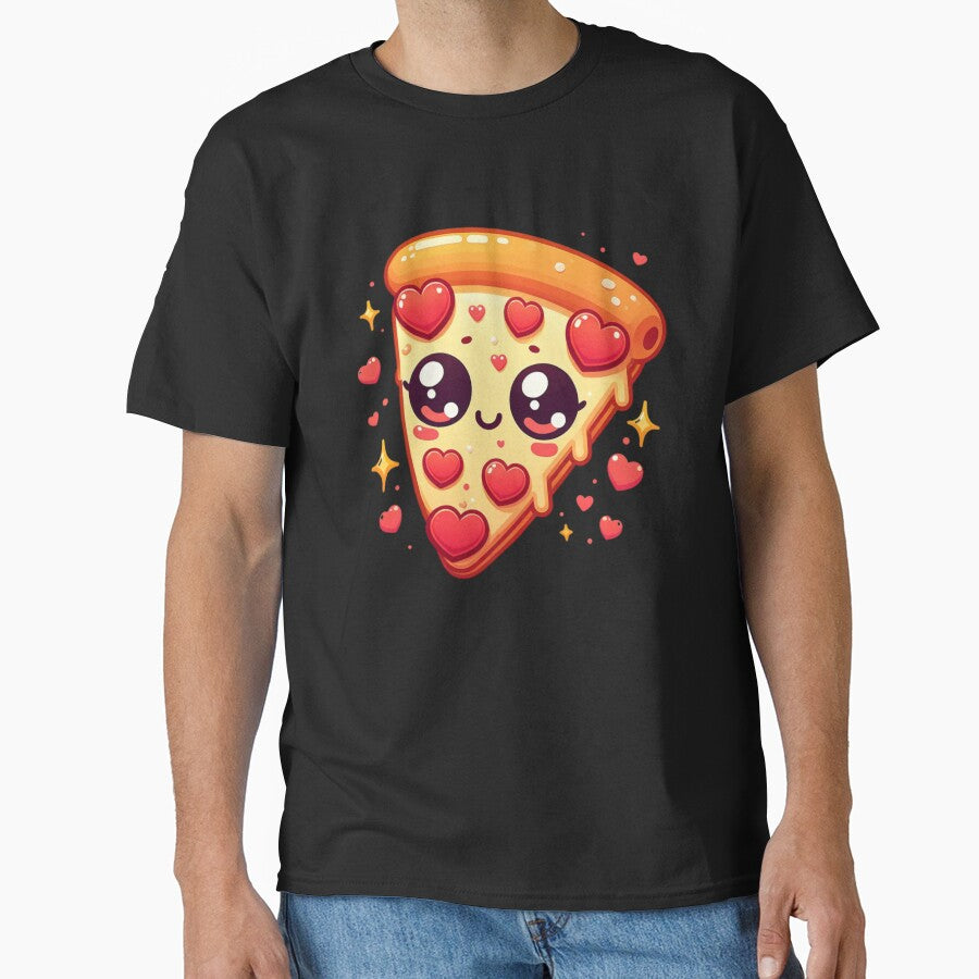 Kawaii Pizza Love Hearty Treat Valentines Day Classic T-Shirt