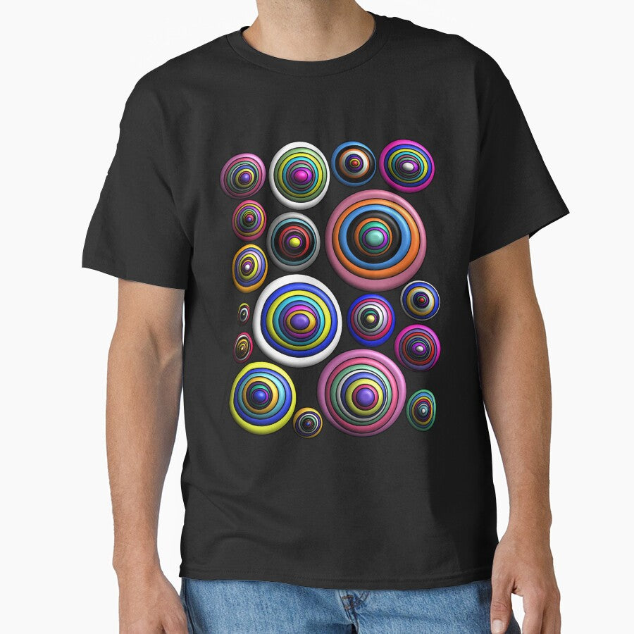 Color blobs hippie style Classic T-Shirt