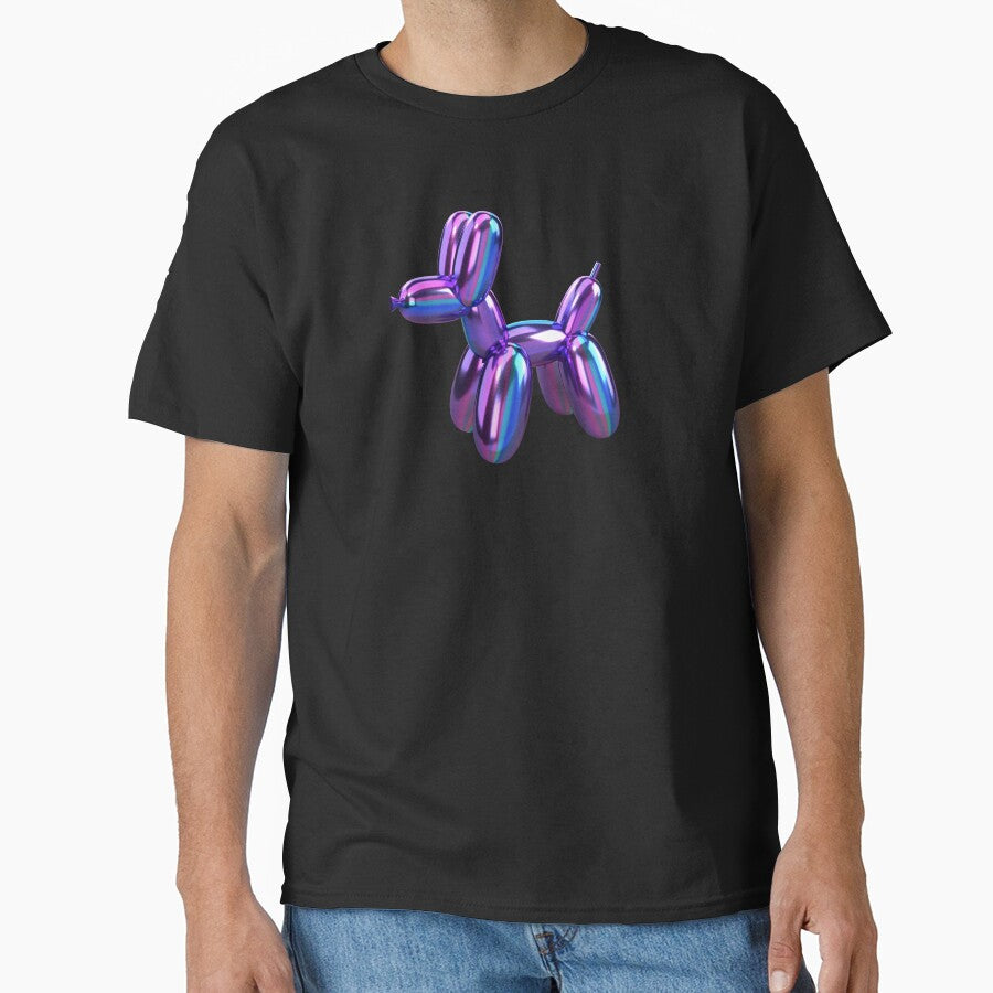 Purple Metallic Dog High Quality Classic T Shirt