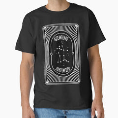 Gemini Zodiac Tarot Print Classic T-Shirt