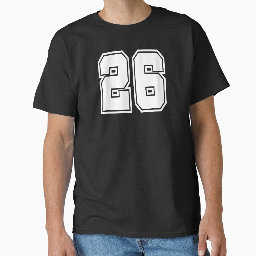 26 shirt number college style football soccer Classic T-Shirt