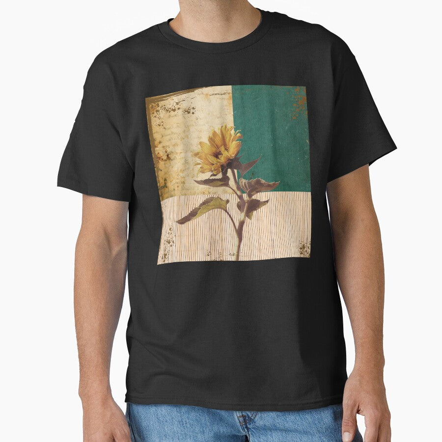 SUN FLOWER VINTAGE COLLAGE Classic T-Shirt