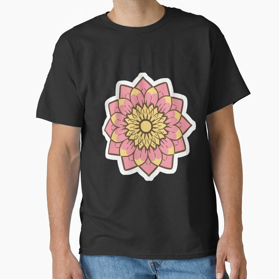 Floral Pattern, Retro Design, Mandala Ethno Vintage Wall Retro Flowers Classic T-Shirt