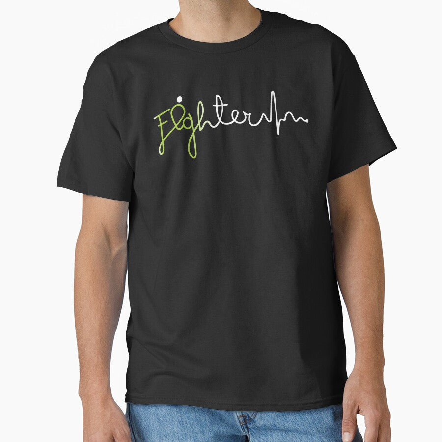 Fighter Lyme Disease Awareness Gifts For Women Lyme Disease Support Ribbon Classic T Shirt