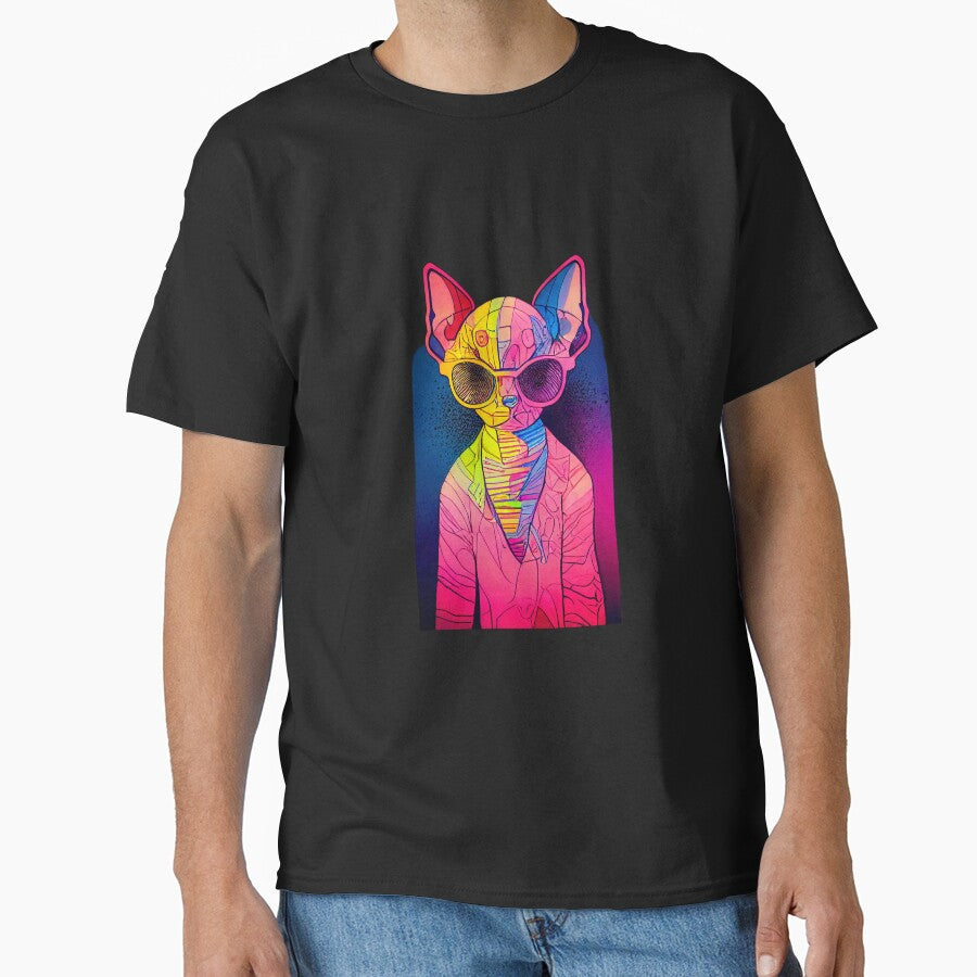 Sphynx cat art 3 Classic T-Shirt