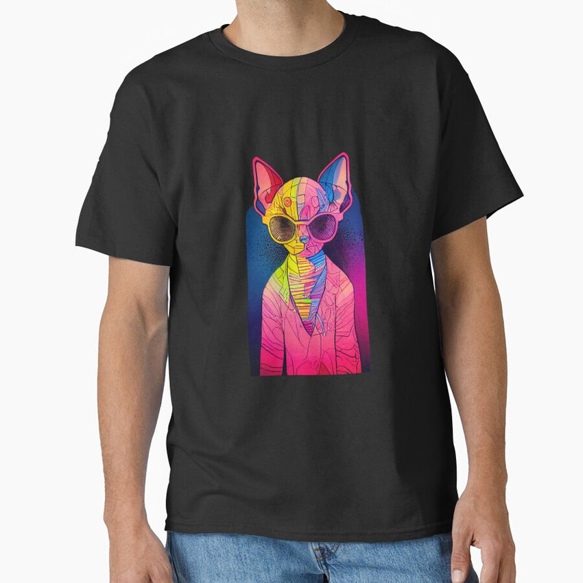 Sphynx cat art 3 Classic T-Shirt