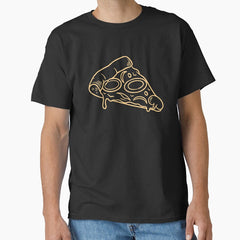 Cheesy Dripping Pepperoni Pizza Pattern Classic T-Shirt
