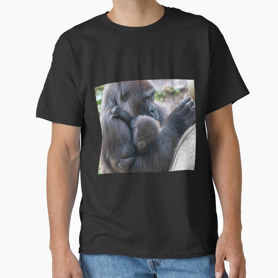 Mother and Baby Gorilla at Zoo Atlanta Classic T-Shirt
