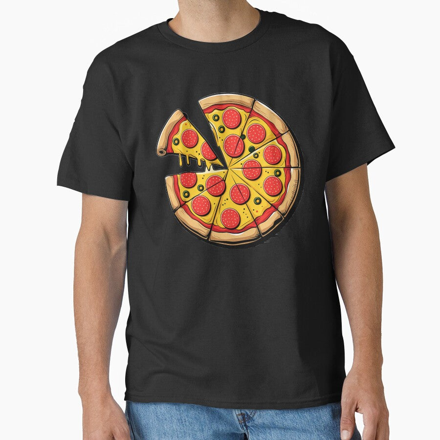 Peperoni Pizza Art Design Classic T-Shirt