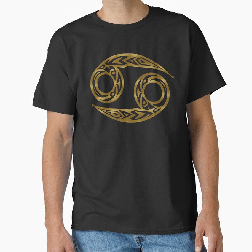 Cancer Zodiac - Tribal Gold Classic T-Shirt